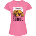 I Crushed 100 Days of School Monster Truck Womens Petite Cut T-Shirt Azalea