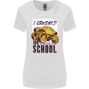 I Crushed 100 Days of School Monster Truck Womens Wider Cut T-Shirt White