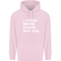 I Cycled Before Cycling was Cool Cycling Childrens Kids Hoodie Light Pink