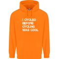 I Cycled Before Cycling was Cool Cycling Childrens Kids Hoodie Orange