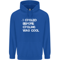 I Cycled Before Cycling was Cool Cycling Childrens Kids Hoodie Royal Blue