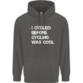 I Cycled Before Cycling was Cool Cycling Childrens Kids Hoodie Storm Grey