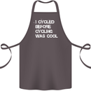 I Cycled Before Cycling was Cool Cycling Cotton Apron 100% Organic Dark Grey
