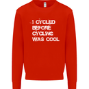I Cycled Before Cycling was Cool Cycling Kids Sweatshirt Jumper Bright Red