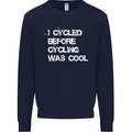 I Cycled Before Cycling was Cool Cycling Kids Sweatshirt Jumper Navy Blue