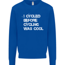 I Cycled Before Cycling was Cool Cycling Kids Sweatshirt Jumper Royal Blue