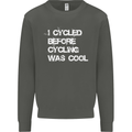 I Cycled Before Cycling was Cool Cycling Kids Sweatshirt Jumper Storm Grey