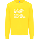I Cycled Before Cycling was Cool Cycling Kids Sweatshirt Jumper Yellow