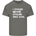 I Cycled Before Cycling was Cool Cycling Kids T-Shirt Childrens Charcoal