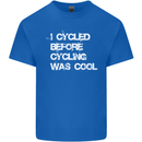 I Cycled Before Cycling was Cool Cycling Kids T-Shirt Childrens Royal Blue