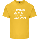 I Cycled Before Cycling was Cool Cycling Kids T-Shirt Childrens Yellow