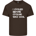 I Cycled Before Cycling was Cool Cycling Mens Cotton T-Shirt Tee Top Dark Chocolate
