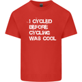 I Cycled Before Cycling was Cool Cycling Mens Cotton T-Shirt Tee Top Red