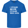 I Cycled Before Cycling was Cool Cycling Mens Cotton T-Shirt Tee Top Royal Blue