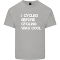 I Cycled Before Cycling was Cool Cycling Mens Cotton T-Shirt Tee Top Sports Grey