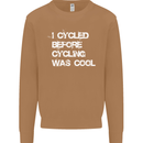 I Cycled Before Cycling was Cool Cycling Mens Sweatshirt Jumper Caramel Latte