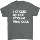 I Cycled Before Cycling was Cool Cycling Mens T-Shirt Cotton Gildan Charcoal