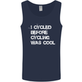 I Cycled Before Cycling was Cool Cycling Mens Vest Tank Top Navy Blue