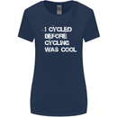 I Cycled Before Cycling was Cool Cycling Womens Wider Cut T-Shirt Navy Blue