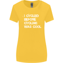 I Cycled Before Cycling was Cool Cycling Womens Wider Cut T-Shirt Yellow
