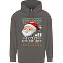 I Do It For the Ho's Funny Christmas Xmas Mens 80% Cotton Hoodie Charcoal