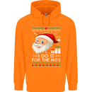I Do It For the Ho's Funny Christmas Xmas Mens 80% Cotton Hoodie Orange