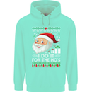 I Do It For the Ho's Funny Christmas Xmas Mens 80% Cotton Hoodie Peppermint