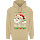 I Do It For the Ho's Funny Christmas Xmas Mens 80% Cotton Hoodie Sand