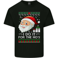 I Do It For the Ho's Funny Christmas Xmas Mens Cotton T-Shirt Tee Top Black