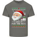 I Do It For the Ho's Funny Christmas Xmas Mens Cotton T-Shirt Tee Top Charcoal