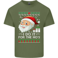 I Do It For the Ho's Funny Christmas Xmas Mens Cotton T-Shirt Tee Top Military Green