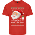 I Do It For the Ho's Funny Christmas Xmas Mens Cotton T-Shirt Tee Top Red