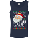 I Do It For the Ho's Funny Christmas Xmas Mens Vest Tank Top Navy Blue