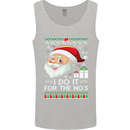 I Do It For the Ho's Funny Christmas Xmas Mens Vest Tank Top Sports Grey