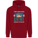 I Don't Always Watch Anime Funny Childrens Kids Hoodie Red