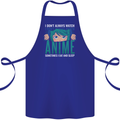 I Don't Always Watch Anime Funny Cotton Apron 100% Organic Royal Blue