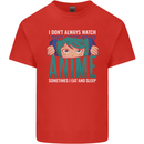 I Don't Always Watch Anime Funny Mens Cotton T-Shirt Tee Top Red