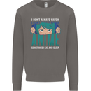 I Don't Always Watch Anime Funny Mens Sweatshirt Jumper Charcoal