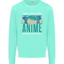 I Don't Always Watch Anime Funny Mens Sweatshirt Jumper Peppermint