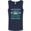I Don't Always Watch Anime Funny Mens Vest Tank Top Navy Blue