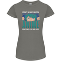 I Don't Always Watch Anime Funny Womens Petite Cut T-Shirt Charcoal