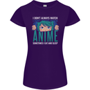 I Don't Always Watch Anime Funny Womens Petite Cut T-Shirt Purple