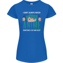 I Don't Always Watch Anime Funny Womens Petite Cut T-Shirt Royal Blue