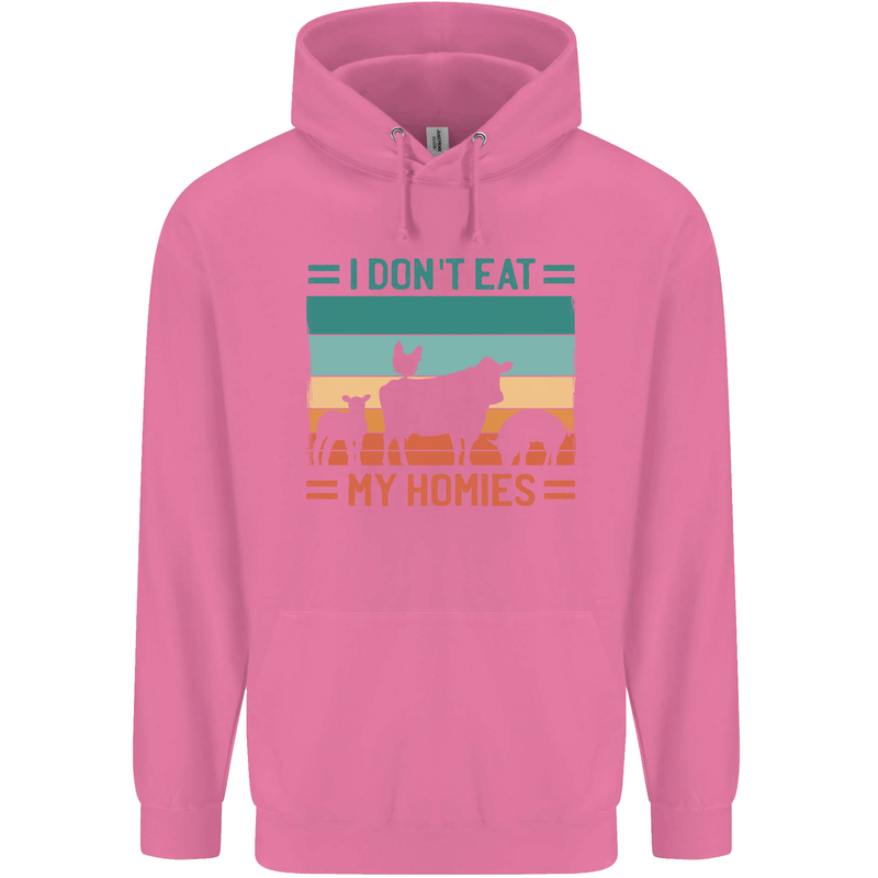 I Don't Eat My Homies Funny Vegan Vegetarian Childrens Kids Hoodie Azalea