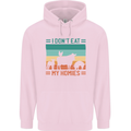 I Don't Eat My Homies Funny Vegan Vegetarian Childrens Kids Hoodie Light Pink