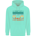 I Don't Eat My Homies Funny Vegan Vegetarian Childrens Kids Hoodie Peppermint