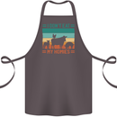 I Don't Eat My Homies Funny Vegan Vegetarian Cotton Apron 100% Organic Dark Grey