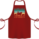 I Don't Eat My Homies Funny Vegan Vegetarian Cotton Apron 100% Organic Maroon
