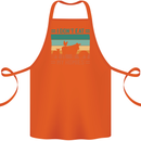 I Don't Eat My Homies Funny Vegan Vegetarian Cotton Apron 100% Organic Orange