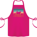 I Don't Eat My Homies Funny Vegan Vegetarian Cotton Apron 100% Organic Pink